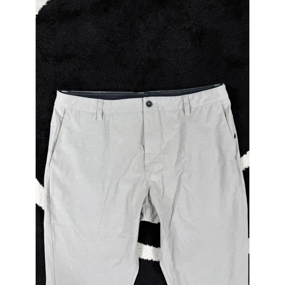 Vuori Pants Mens 36x28 Gray Aim Trouser Stretch Performance Athletic Travel Golf